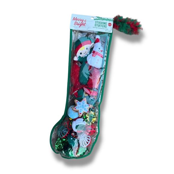 Merry & Bright Stocking Stuffer Cat Toys 24 Count Gift Pack Crinkle Feather Ball - Picture 2 of 6